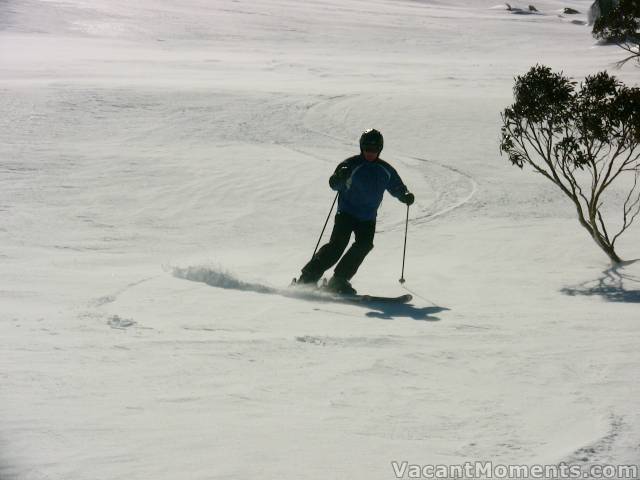 Jerry approaching Bogong Creek