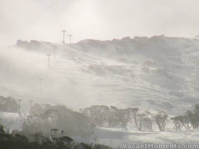 Winds over Sponars and Central Spur