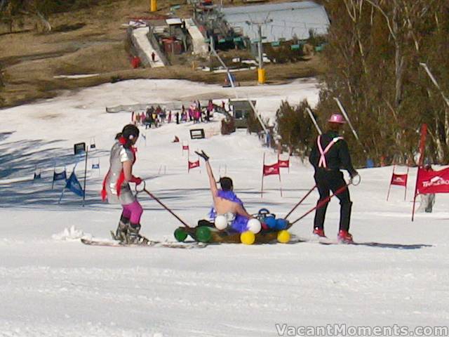 Ski Patrol were on hand to help