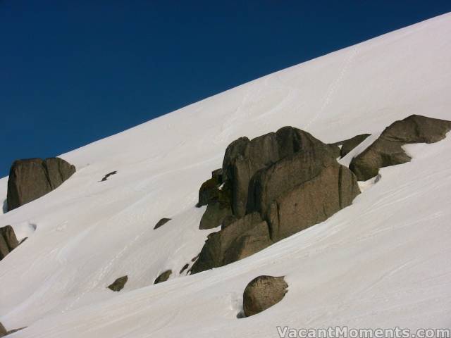 Second run after putting in a steep boot pack up the north face