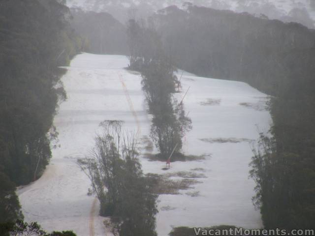 Snowmobile track on High Noon