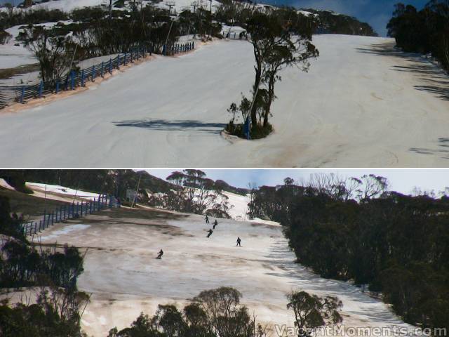 Upper Supertrail - yesterday and today