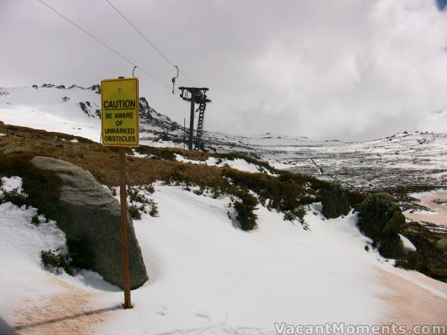 Top of Basin T-bar with Signature Hill in top left