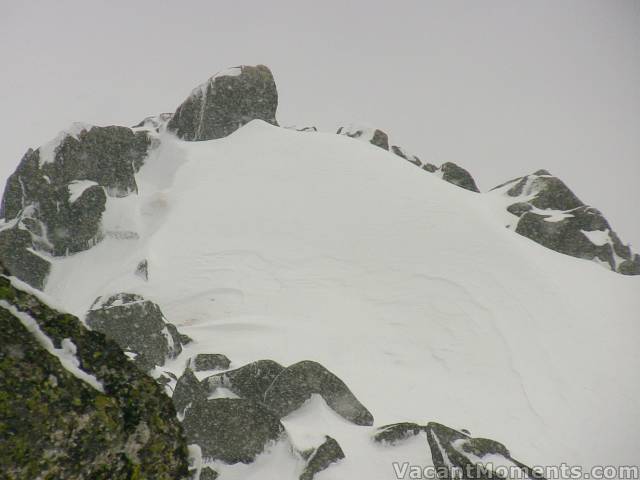 That other peak Michael, Rob & I skied last week<br>has more snow now than then