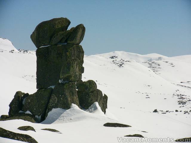 The Totem with Club Lake Chutes in the distant background