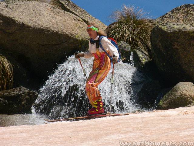 Marion back at that waterfall