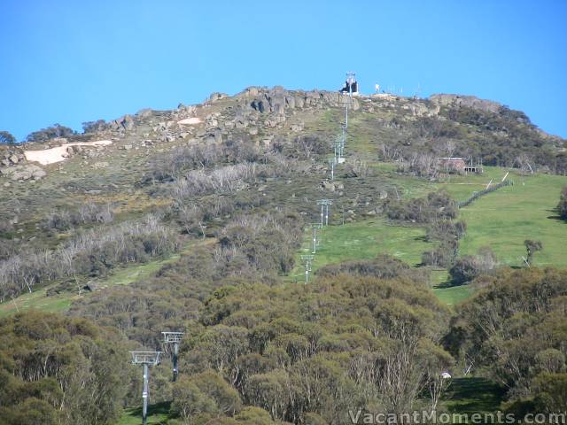 The last snow on the Bluff