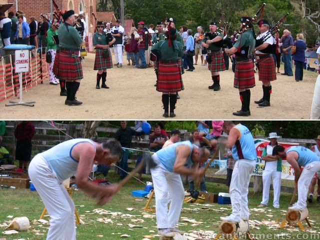 There was a little of everything at the Candelo Show, from Pipes to Axes