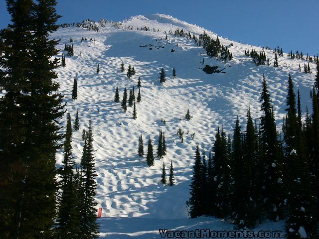 Bumps building due to lack of snow