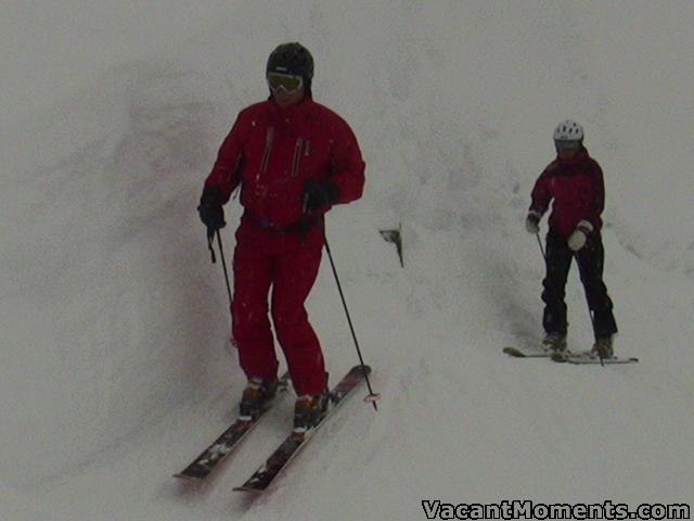 Ray today on the traverse to OB