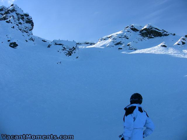 Janece reviewing our progress down North Bowl