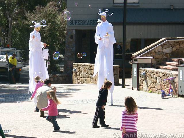 Monday entertainment for the kids in the Village Square