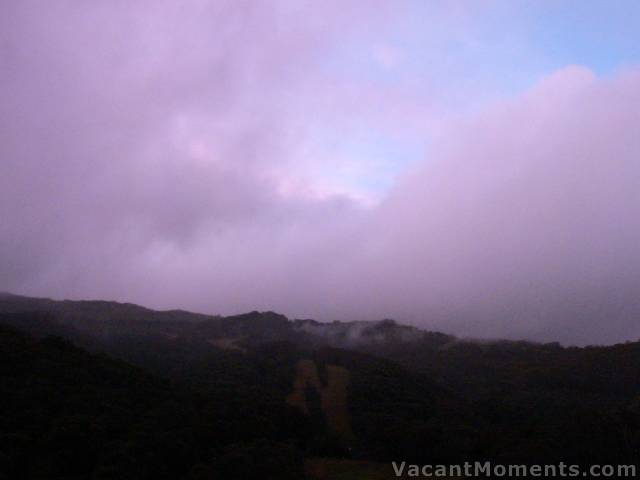 Purple clouds above High Noon