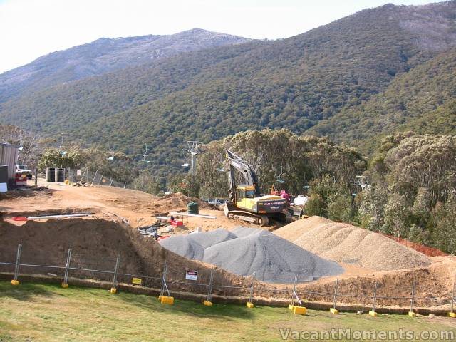 Work continues at the Cat sheds