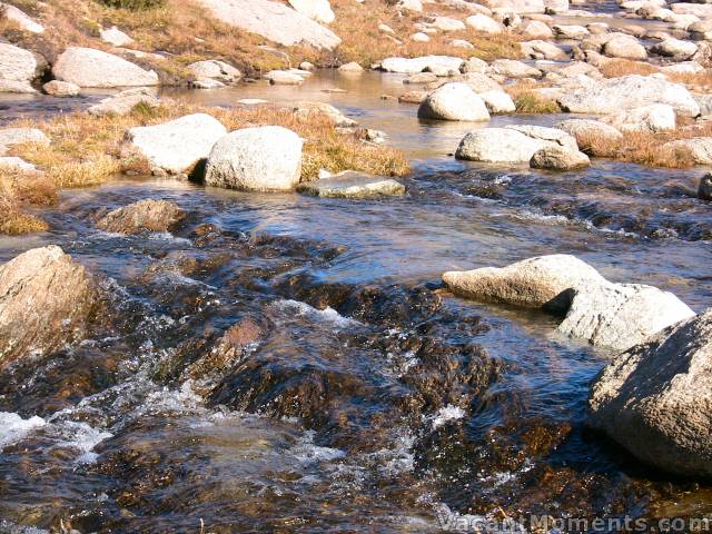 A more gentle flow near our lunch spot