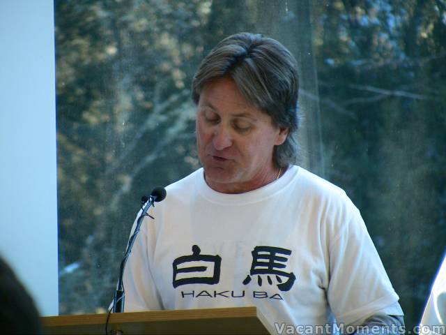 Pastor Marc Hunters fascinating homily included an insight into his skiing trips to Japan