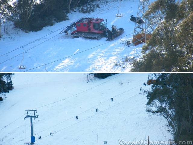 Unscheduled work on Merritts chair - Tuesday evening<br>I've seen this in Hirafu