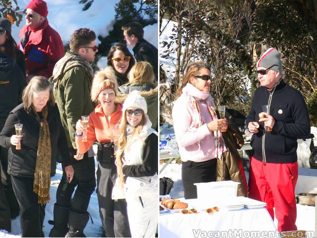 Judy (far left) and Ed (far right) from the Denman