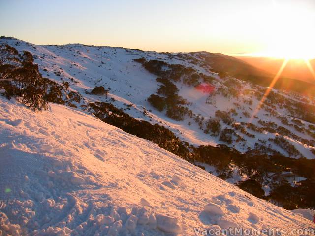 Saturday sunrise from Eagles Nest