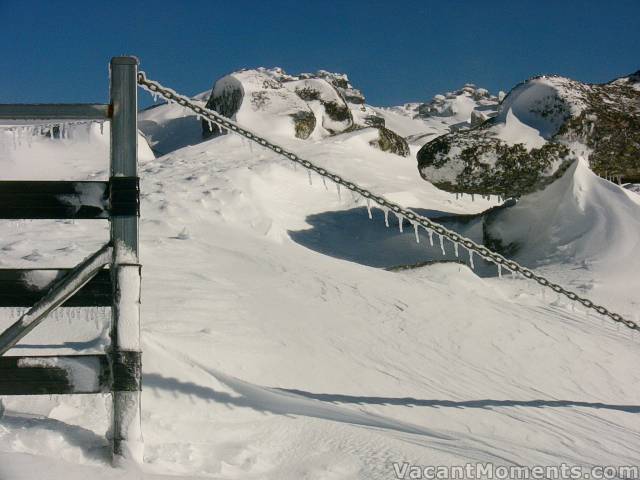 Top of Karels T-bar on Tuesday morning