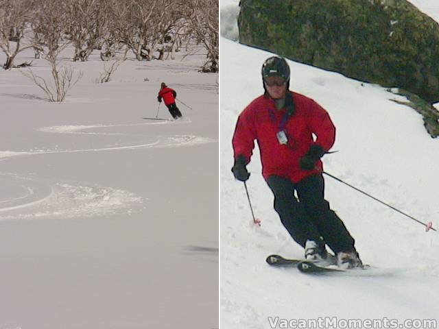 Marion and Ray enjoying our second run to DHG