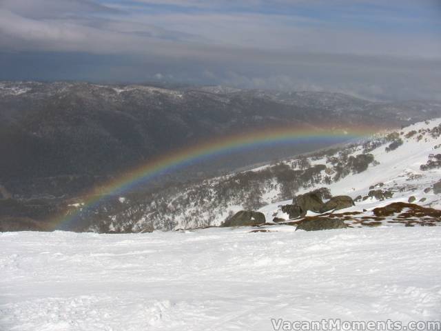 Rainbow seen from the top of Sponars