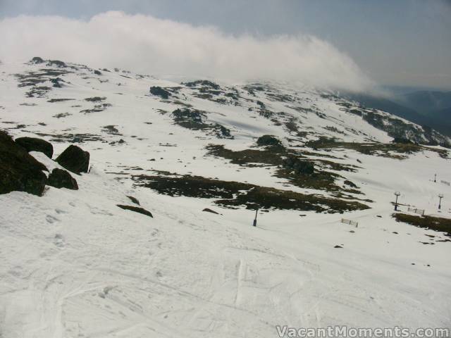 Looking north from top of Karels towards Central Spur