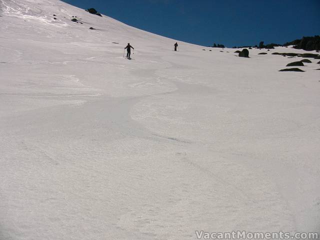 Richard & Sally on Upper Bogong today