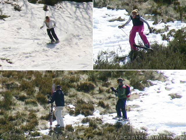 Another group tackle the bottom of DHG<BR>The grass and shrubs making it a tad technical ;-)