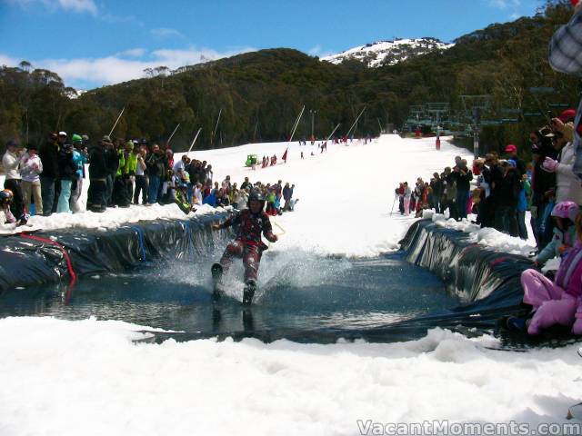 The scene for the Slush Cup on Friday Flat