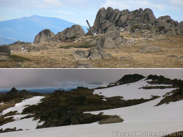 One minute it's sunny and looking up, the next minute the clouds roll in behind Karels<BR>Both photos taken looking in the same direction only minutes apart