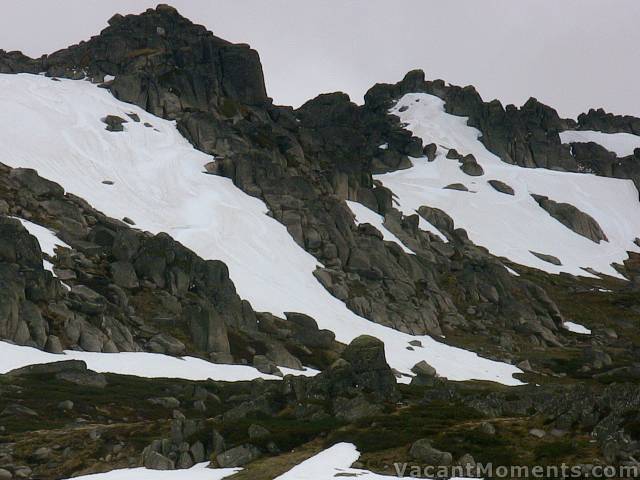 North Face on the left and Everest to the right