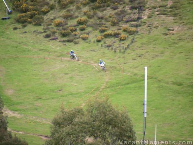 Downhill mountain biking a week ago when it was drier