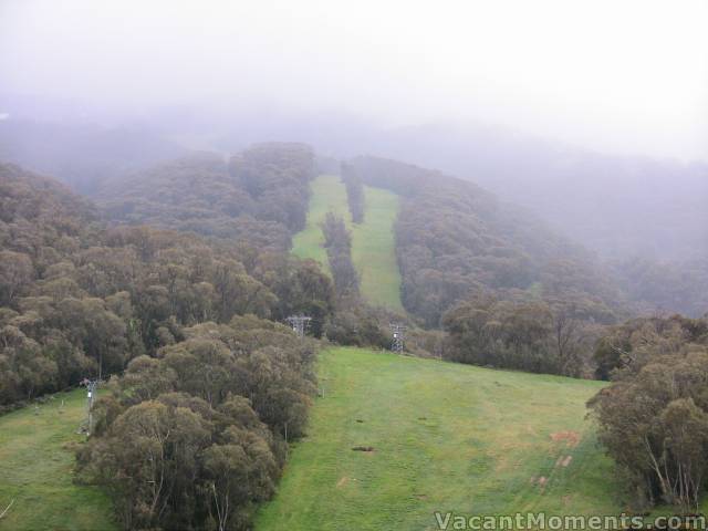 The lush green of Lower Sundance and High Noon