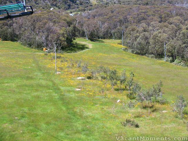 Looking down the Hump Run towards Tower 10