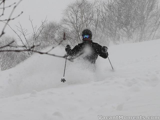 Traktorwoman with powder to spare