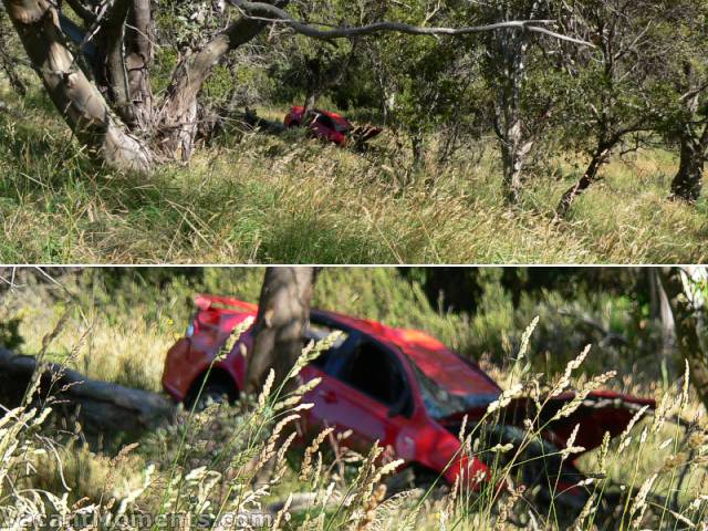 XR6 allegedly stolen earlier in the week left the Alpine Way in a rush