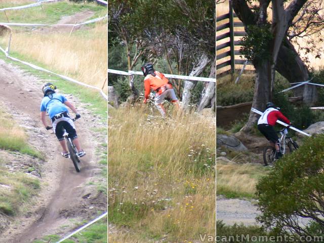 There were easy, medium and totally gnarly sections on the course