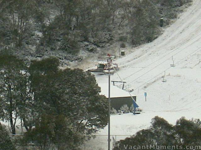 My first sighting of a snowplough on snow this year