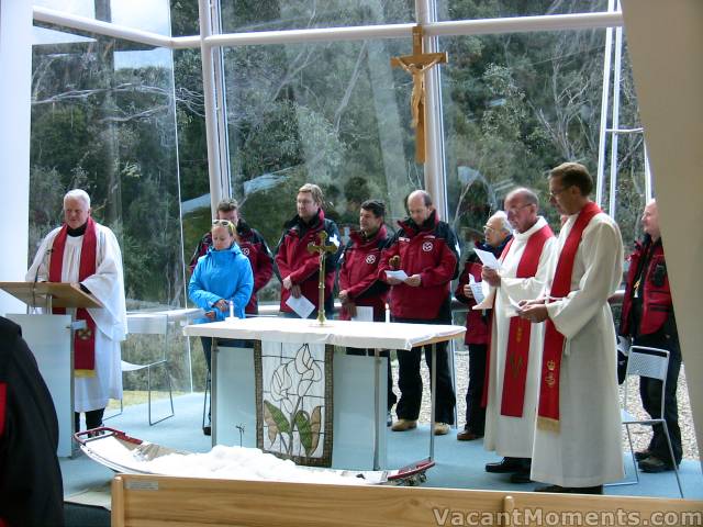 Blessing of the Snow on Sunday afternoon