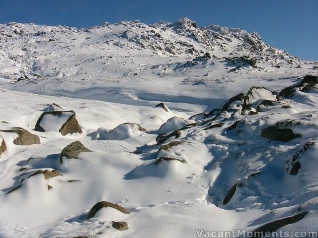 A very different view to recent shots, looking from the bridge towards Signature Hill