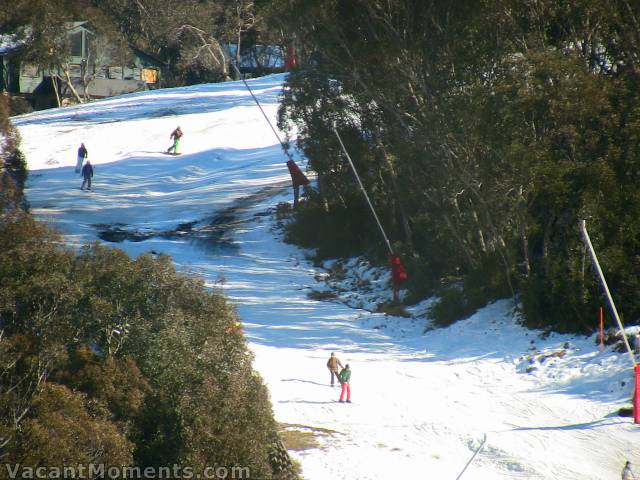 Ski-in Ski-out corner late morning