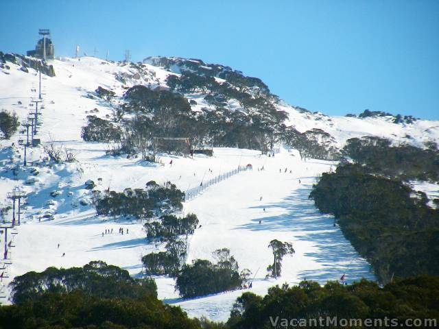 Groomed upper Supertrail and World Cup runs