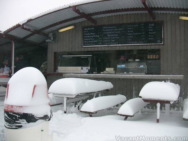 Frostbite Cafe just before the village power failure