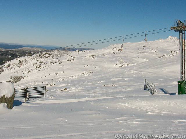 Looking from the top of Sponars towards the Basin