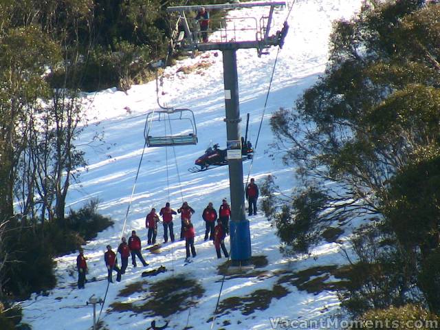 Ski Patrol training on Blow-Down Friday