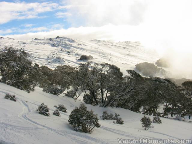 Central Spur in sunshine