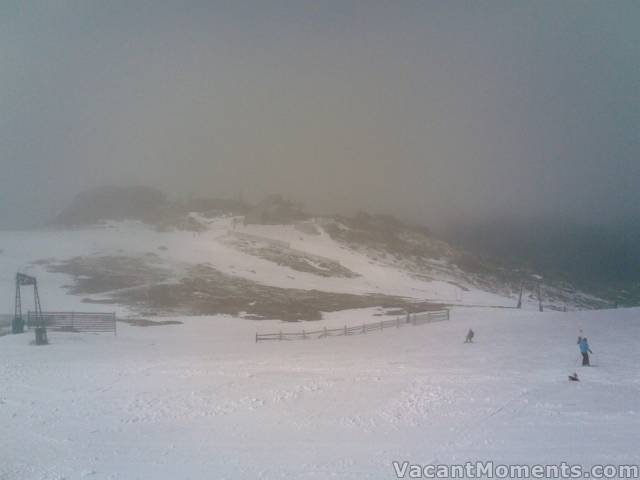 Looking back towards Eagles Nest from top of Basin T-bar