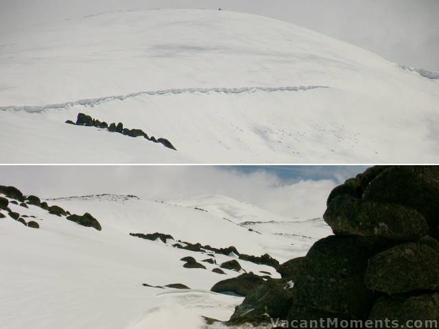 Mount Kosciuszko during a brief break in the cloud