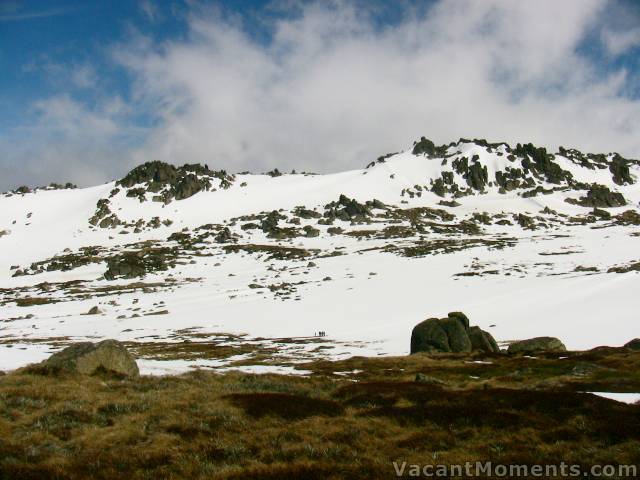 Looking south (left to right): North Face, Signature Hill, Back Door, Everest and more